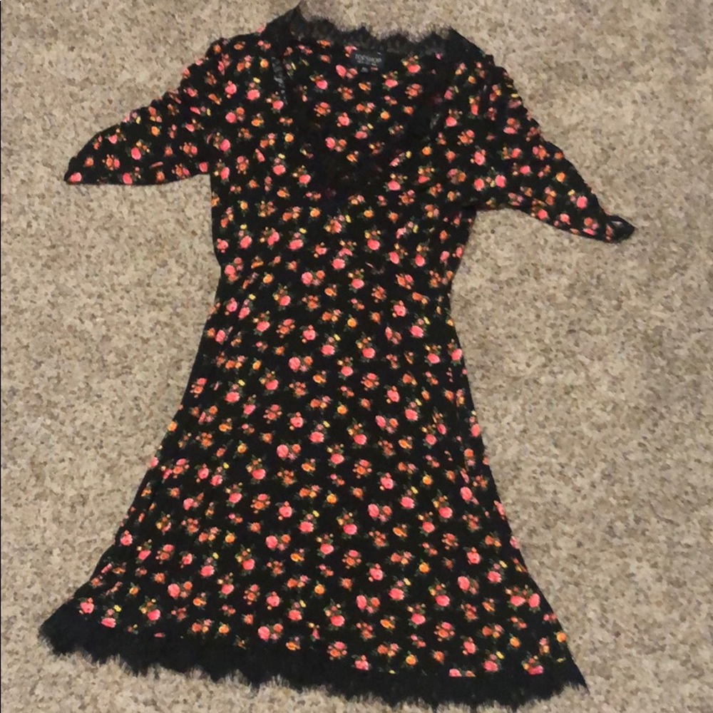 Topshop flower dress